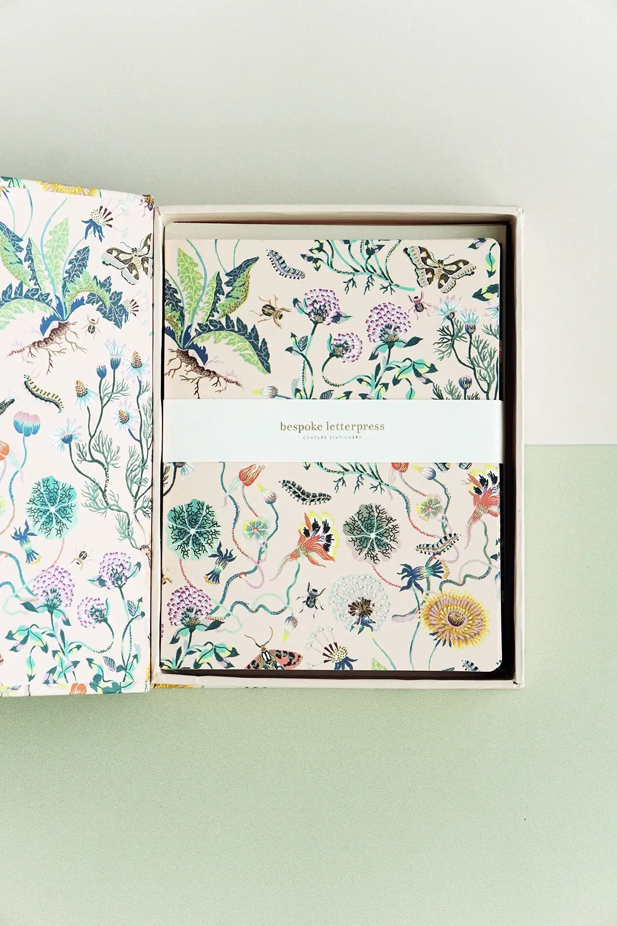 boxed set of greeting cards botanical print gift idea