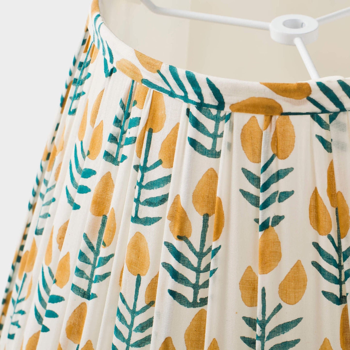 floral painted lampshade - handmade artisan home decor by wallflower