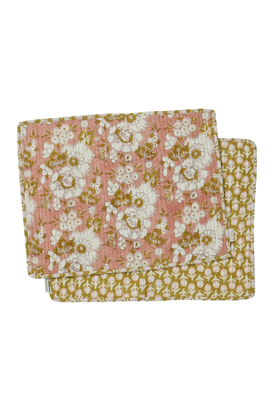 reversible quilted floral placemats