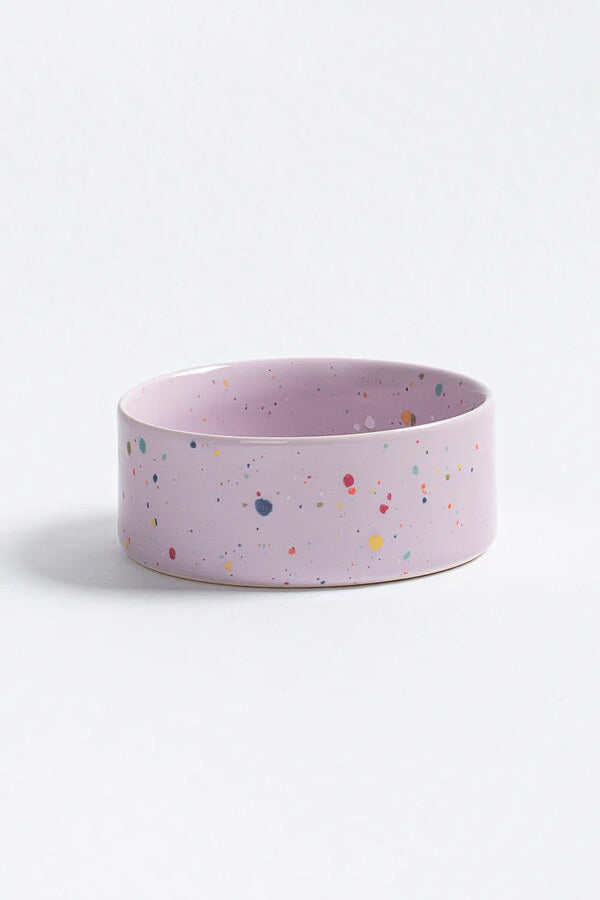 lilac ceramic pet bowl - shop dog bowls by wallflower