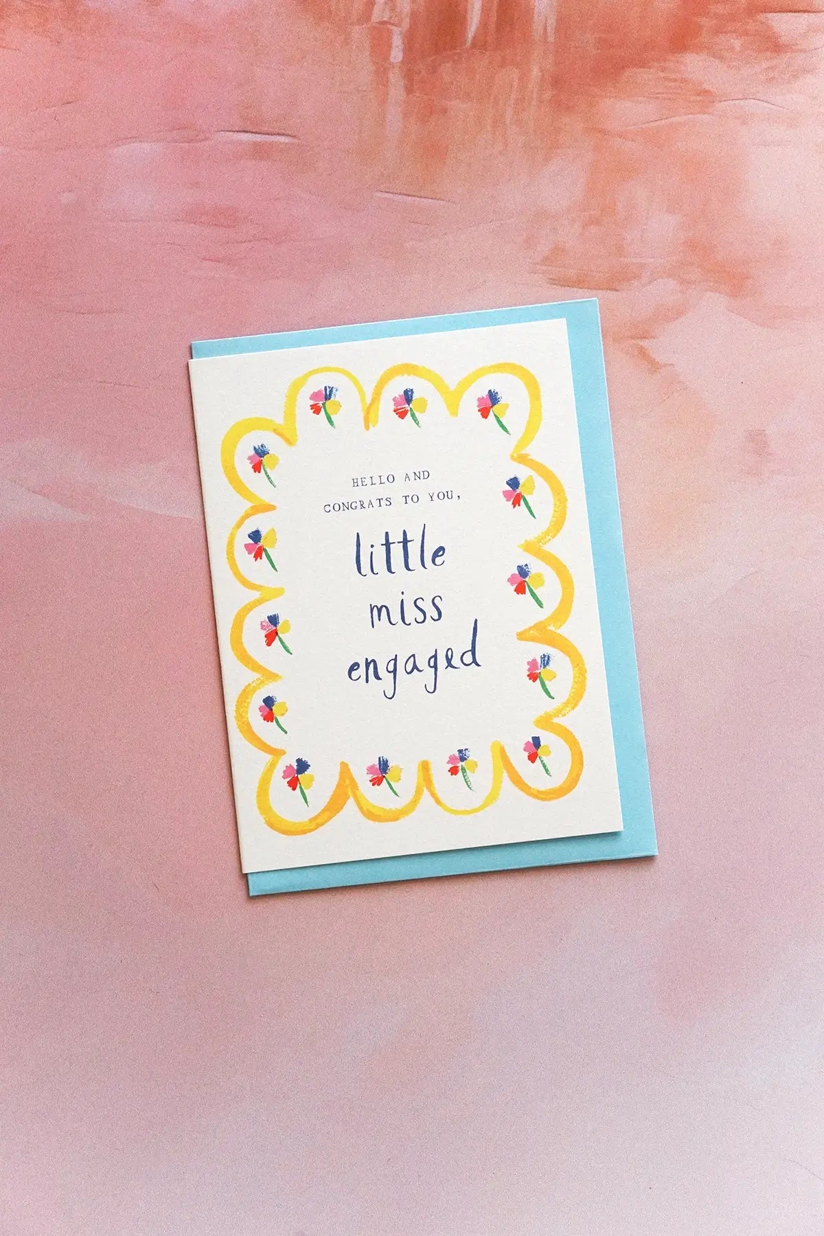 "Little Miss Engaged" Engagement Card