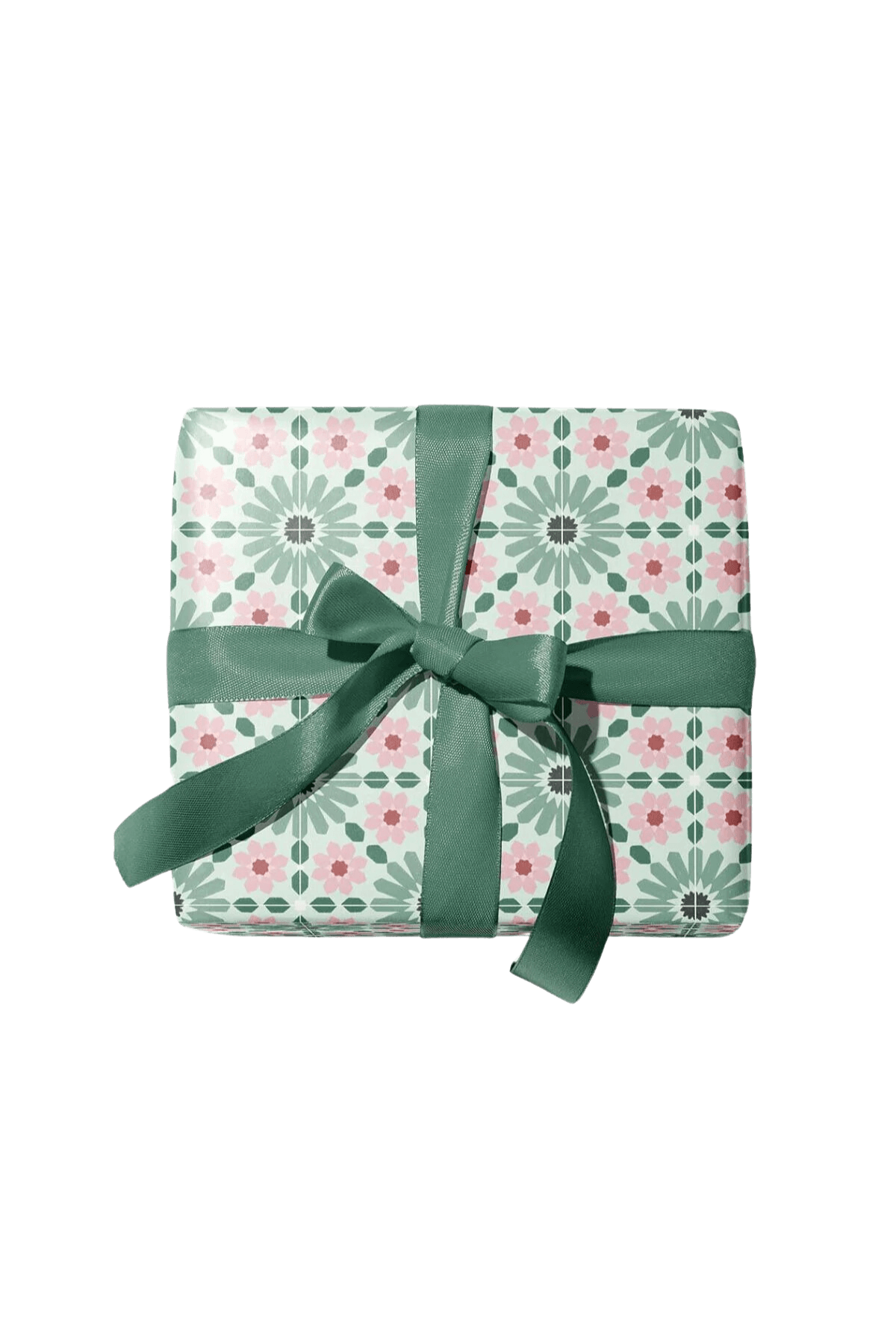 moroccan tile print gift wrap