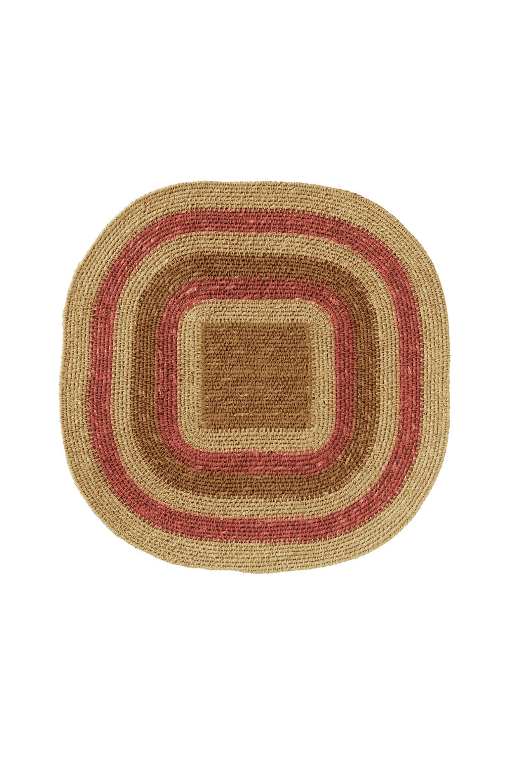 pink + yellow striped placemats