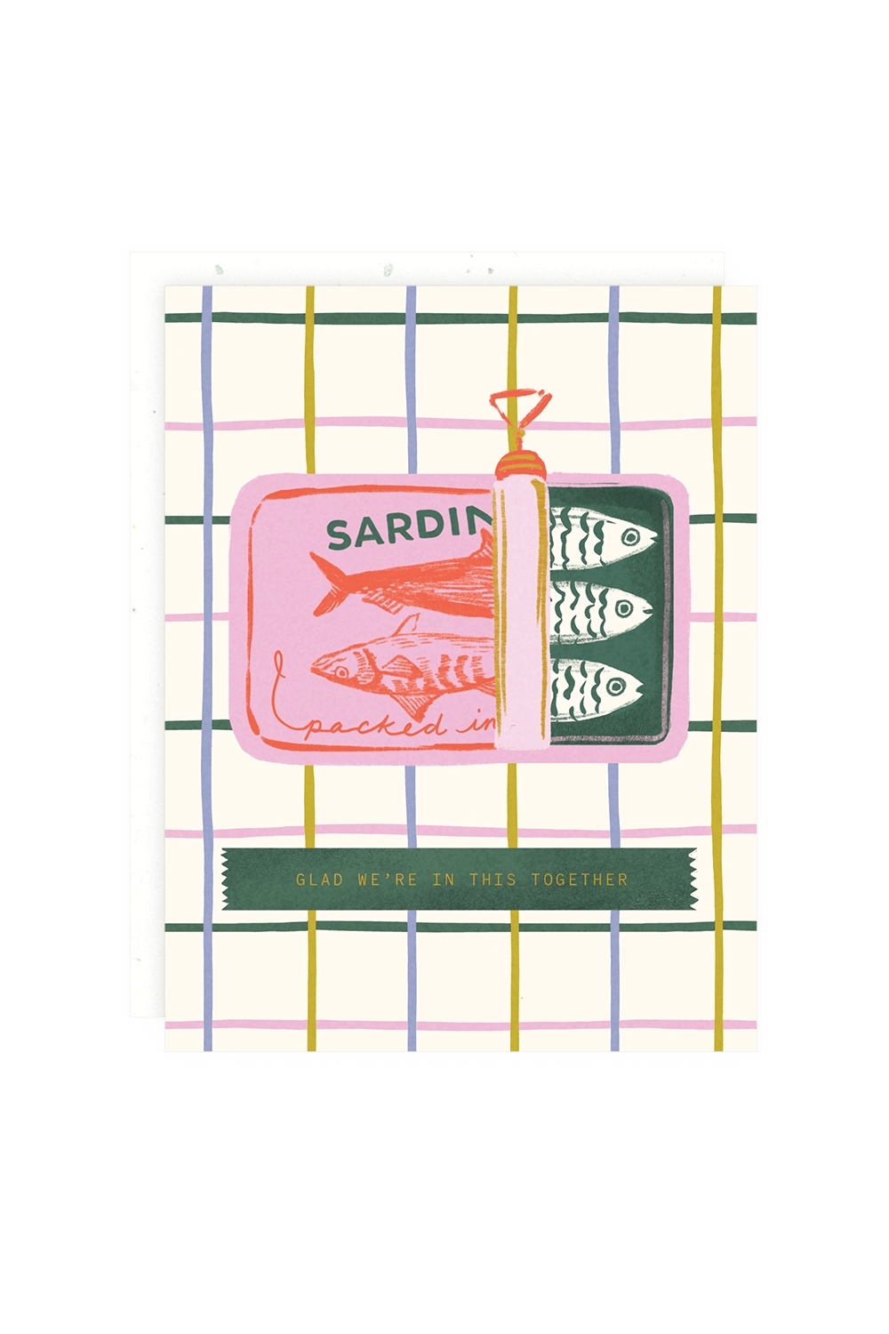 sardines illustration - shop cute greeting cards on wallflower