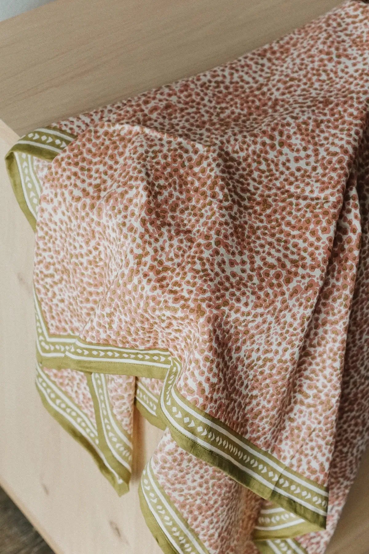 blockprint spring scarf
