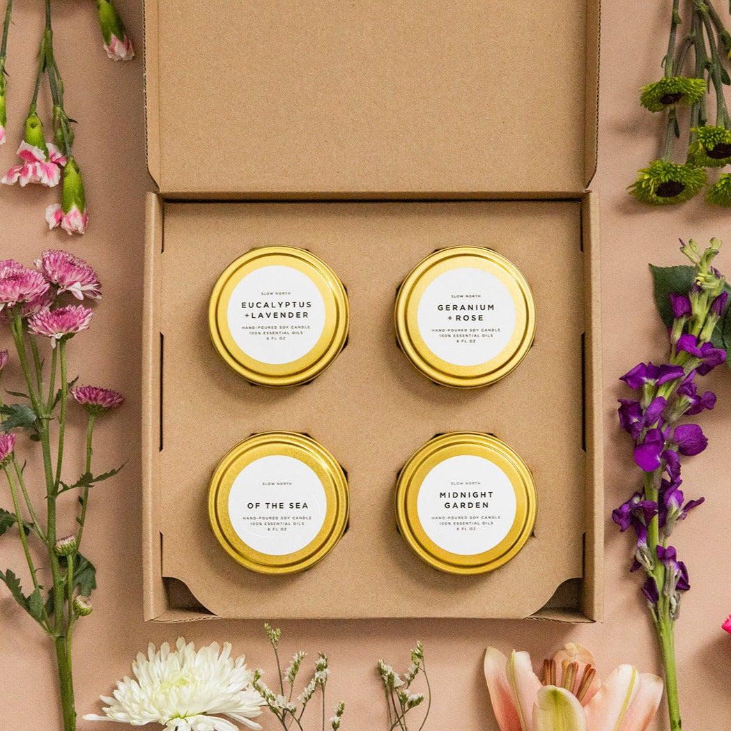 slow north candle gift set
