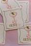 olive martini coasters