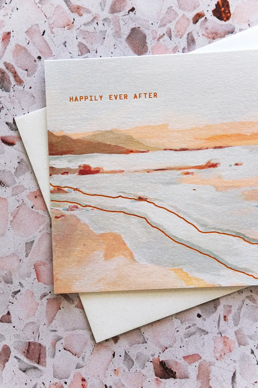 happily ever after wedding card