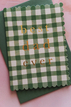 best dad ever gingham father's day card