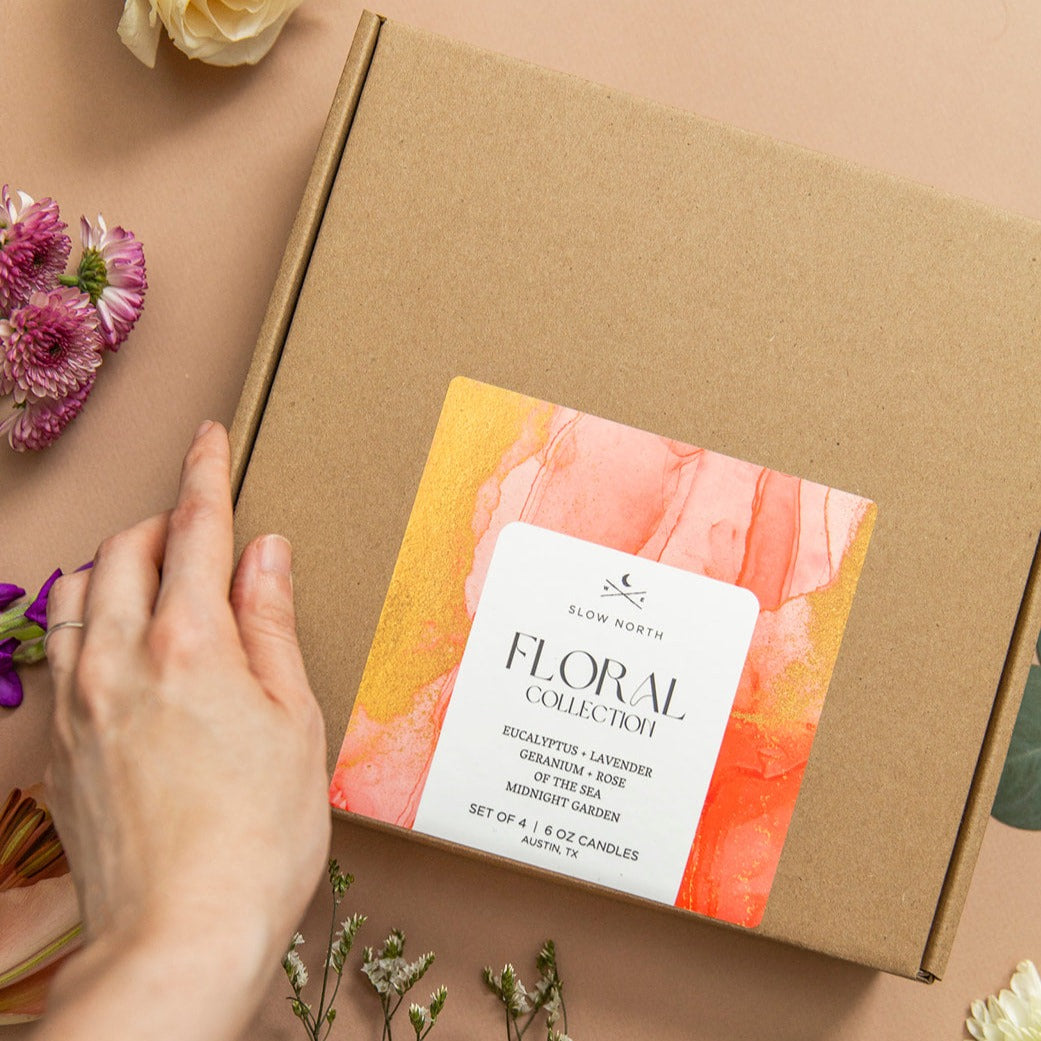 slow north candle gift box