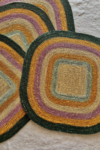 Colorful Striped Placemats Set of 2