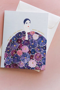 true beauty floral birthday card