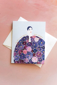 true beauty floral birthday card