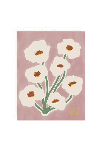 floral encouragement card - i love watching you grow