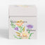Maison Prava Bonheur luxury candle packaging with floral design on a white background