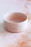 fun pink dog bowl - ceramic dog dish
