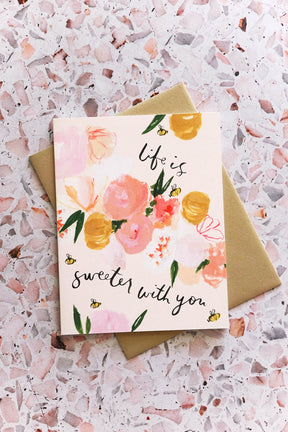 beautiful our heiday greeting card ✿ life is sweeter with you