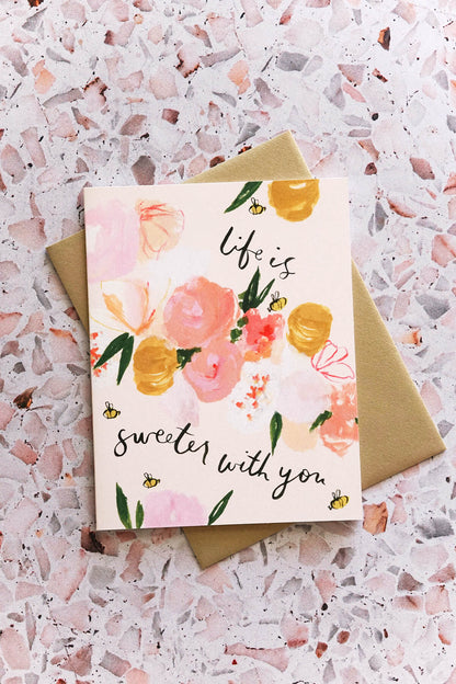beautiful our heiday greeting card ✿ life is sweeter with you