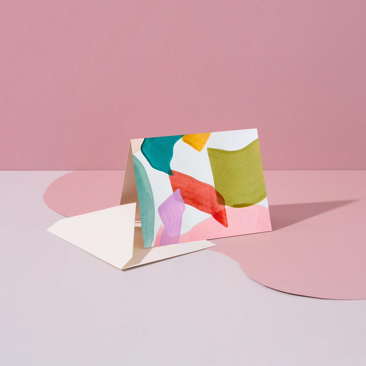 Moglea Calypso Stationery Set of 6 Colorful Handpainted Note Cards