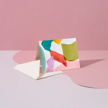 Moglea Calypso Stationery Set of 6 Colorful Handpainted Note Cards