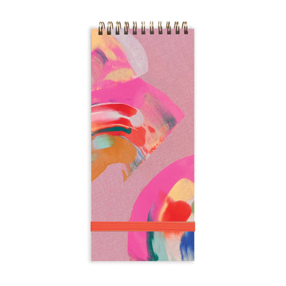 Moglea Notebook with colorful abstract design on a white background