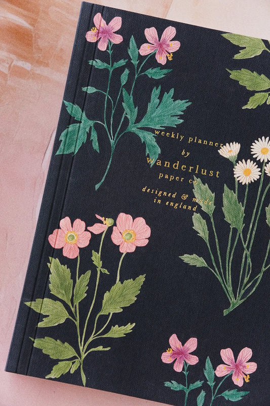 floral undated weekly planner - shop 2025 planners on wallflower
