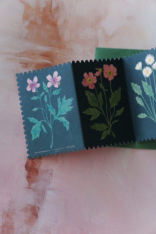 moody floral greeting cards - shop wallflower