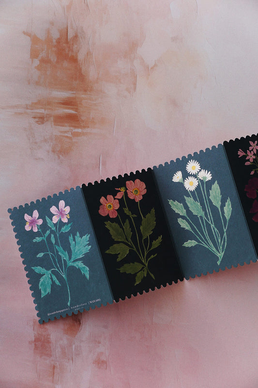 moody floral greeting cards - shop wallflower