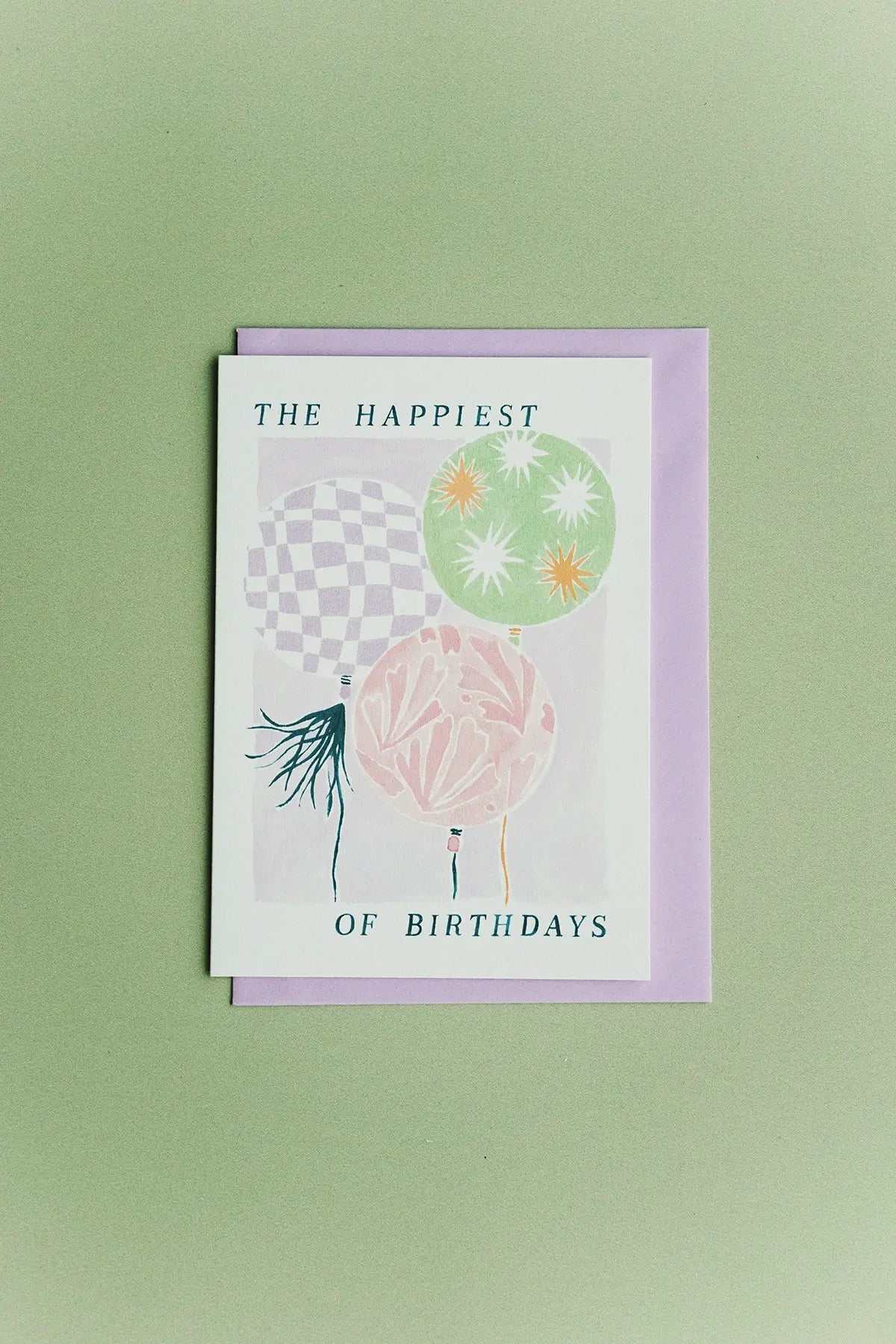 balloons birthday card - matisse style art ✿ shop wallflower