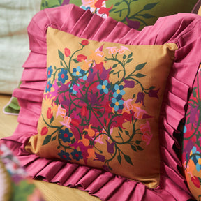 maximalist decor by sophie williamson design ruffle pillow cover