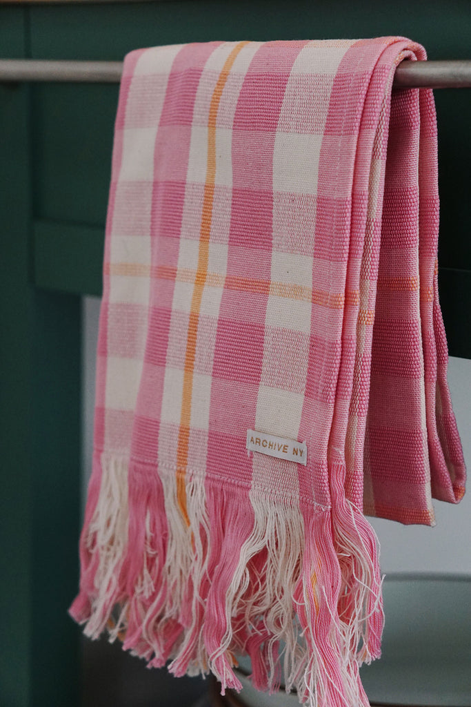 pink kitchen towel by archive new york | shop artisan home decor on wallflower