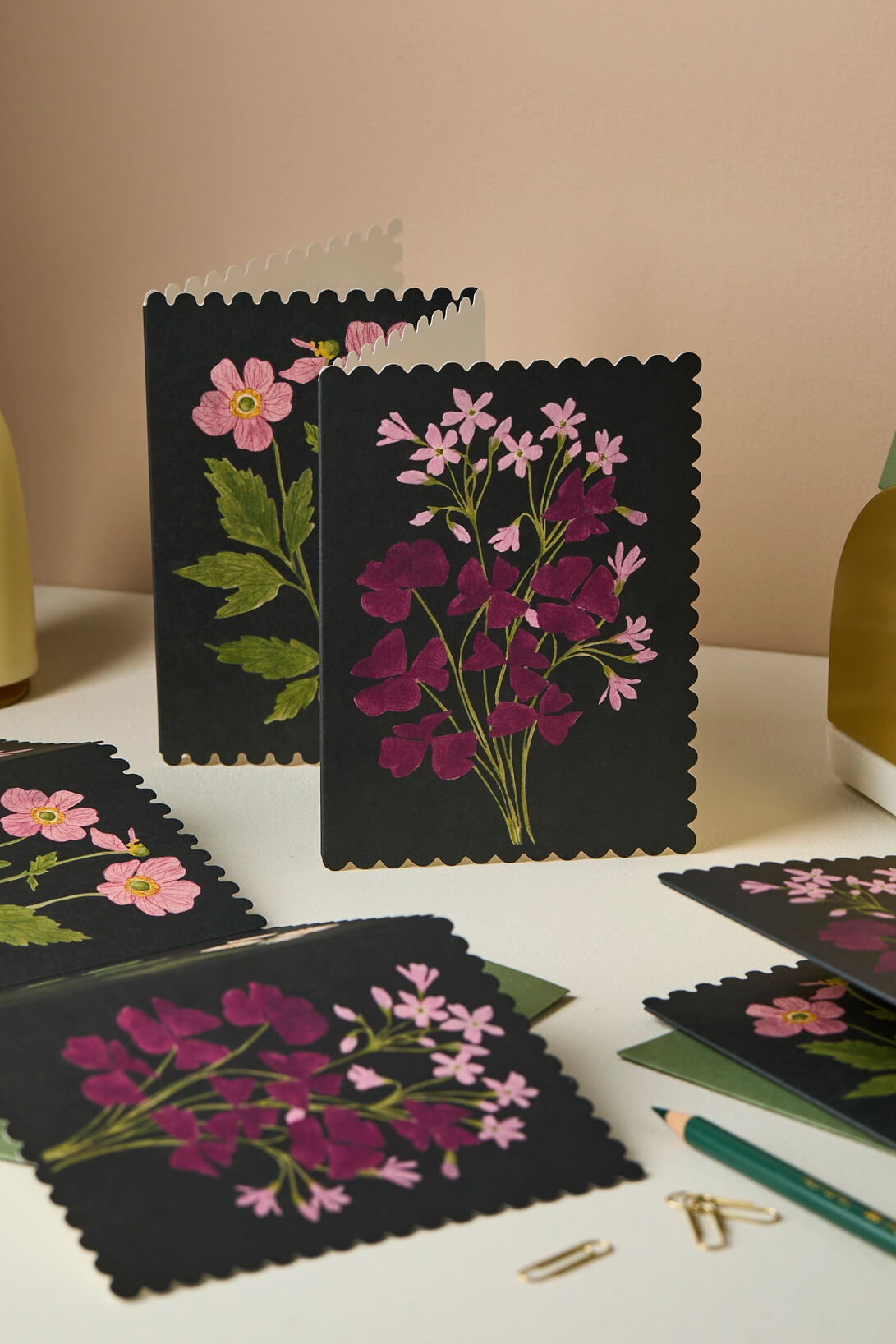 moody floral greeting cards - shop wallflower