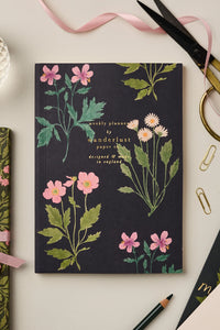 floral undated weekly planner - shop 2025 planners on wallflower