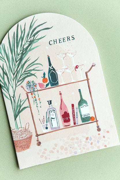 cheers congrats card from sister paper co