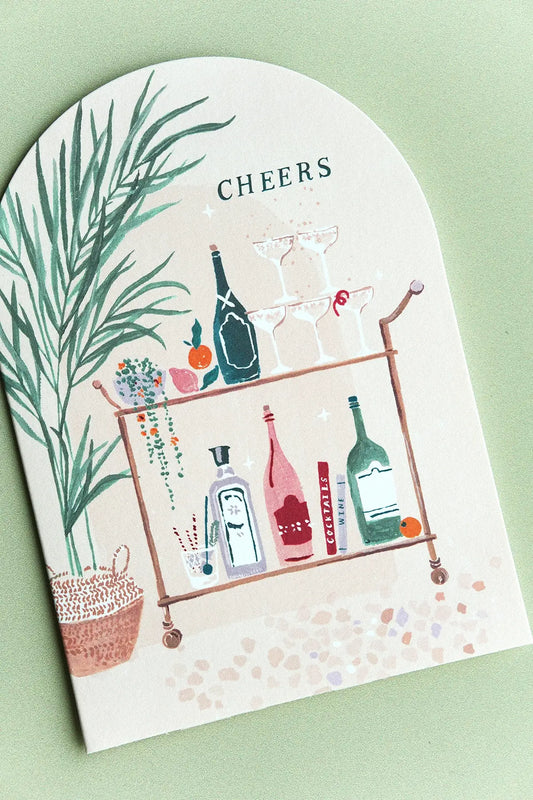 cheers congrats card from sister paper co