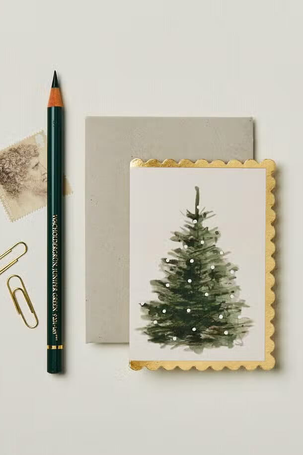 christmas mini cards for holiday gift tags wrap