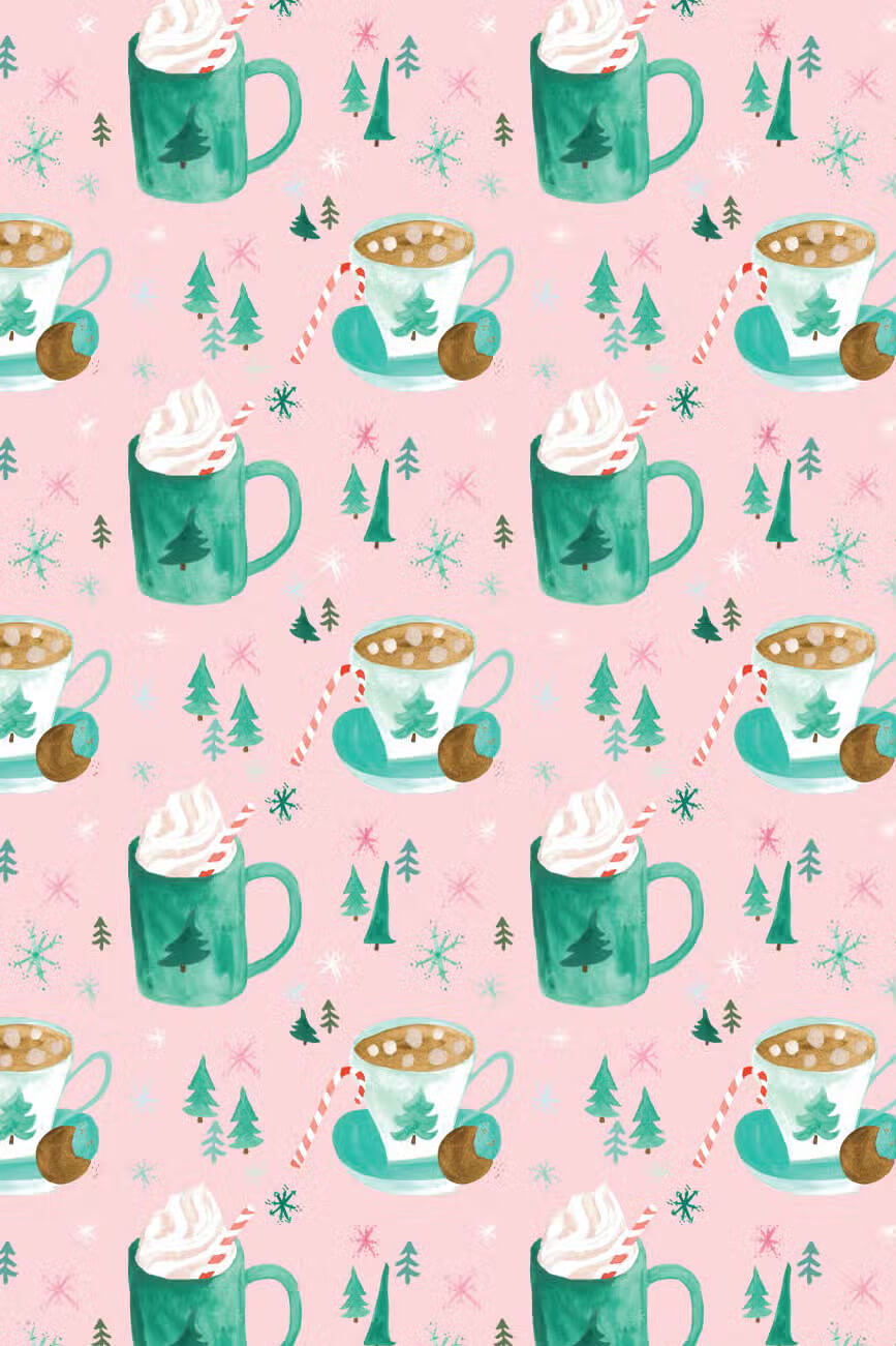 Cozy Drinks Gift Wrap Roll