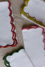 set of 4 multi color napkins