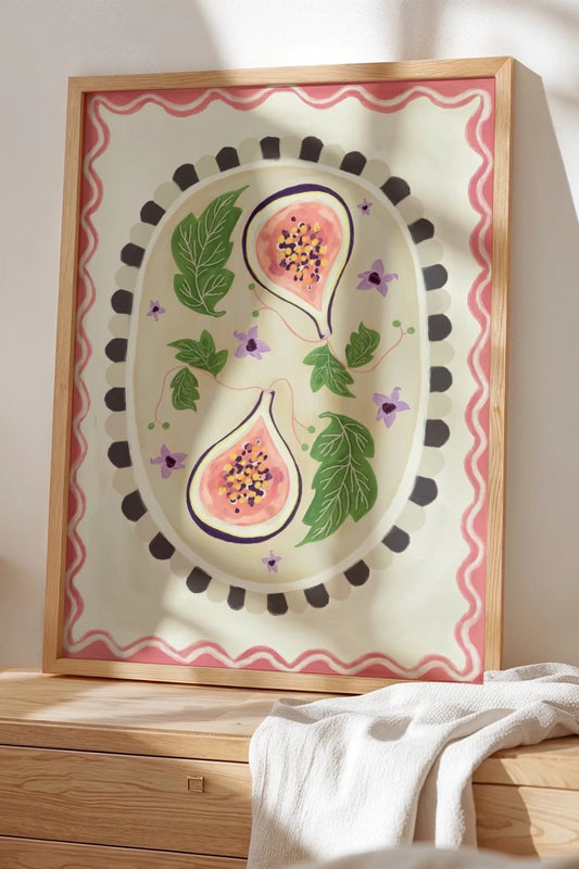 figs whimsical art print