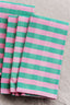 pink and green handwoven napkins