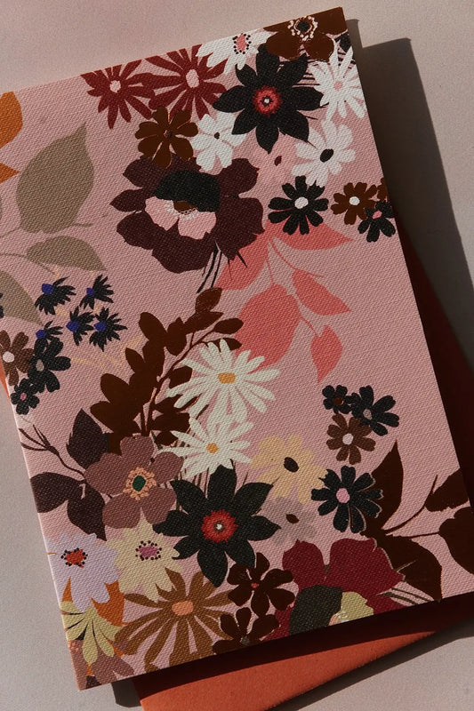 floral blank inside card