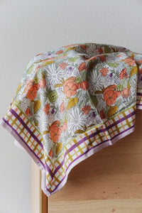 purple floral scarf for spring