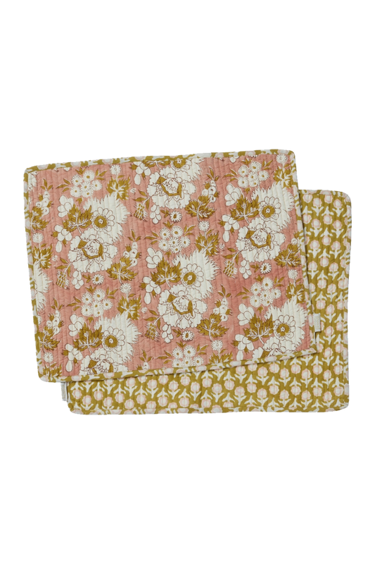 reversible quilted floral placemats