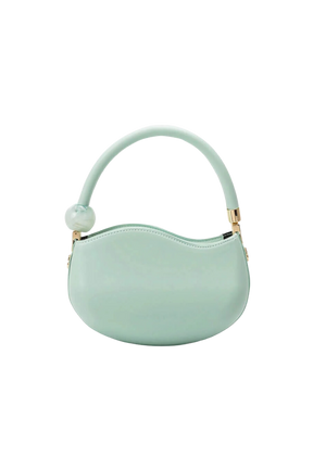 melie bianco small curved handbag jade by wallflower shop