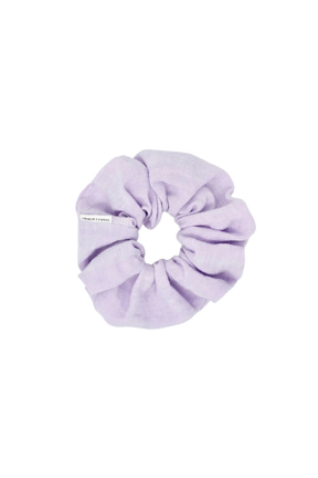lavender linen scrunchie