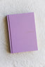 beautiful lilac linen journal