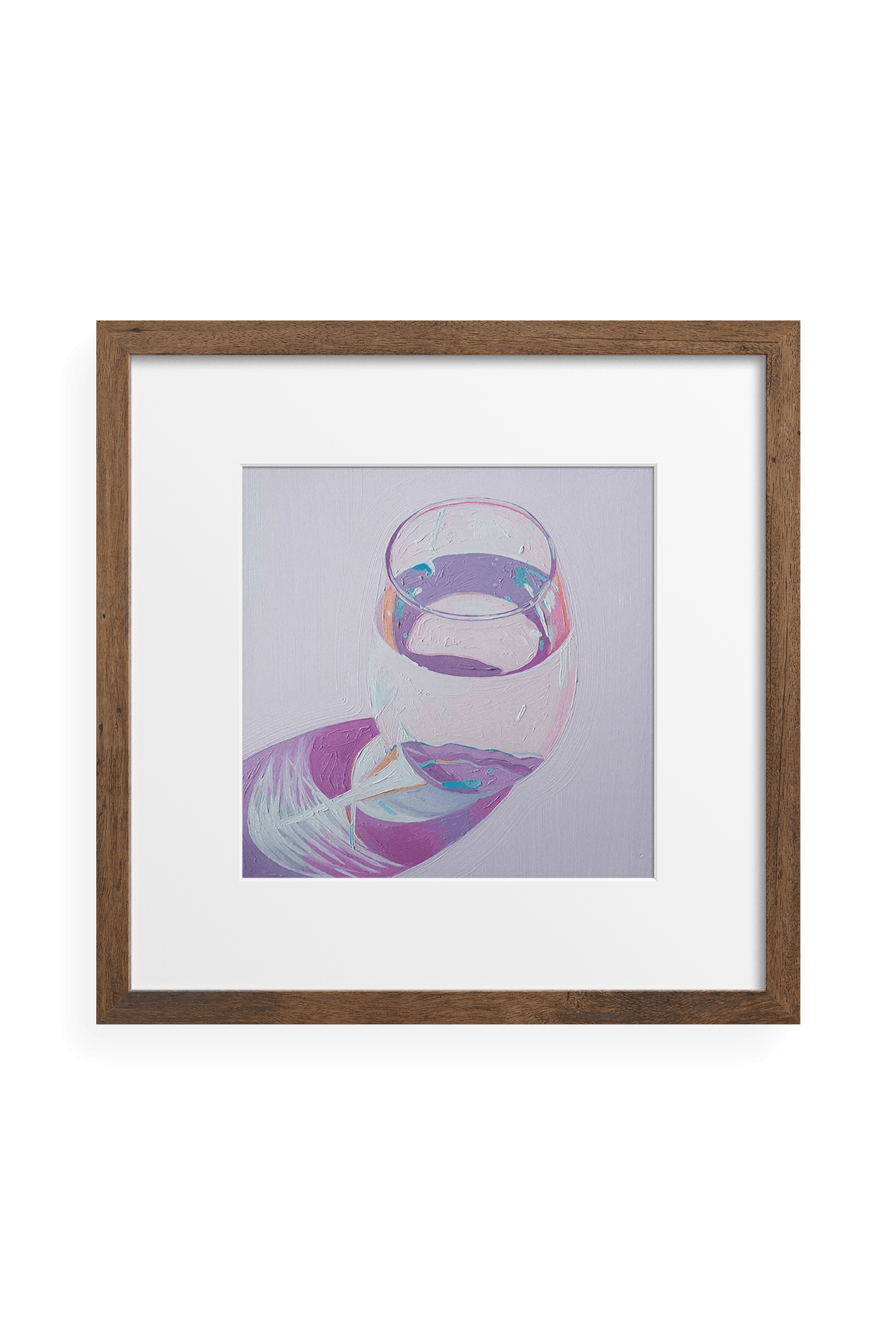 iridescent art print ✿ wine glass art by leah gardner