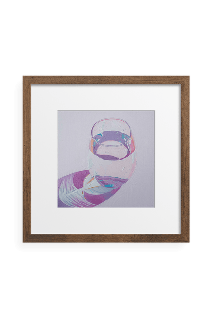 iridescent art print ✿ wine glass art by leah gardner