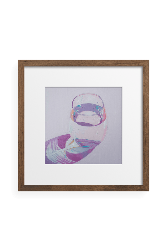 iridescent art print ✿ wine glass art by leah gardner