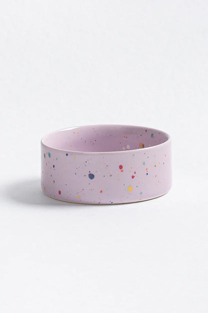 lilac ceramic pet bowl - shop dog bowls by wallflower
